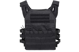 Aythwnyn Tactical Vest Set for Men - Airsoft Paintball Gear and Equipment(Black)