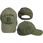 Trade Winds 82nd Airborne Veteran All The Way! Olive Drab Adjustable Embroidered Cap Hat, 7 3/4