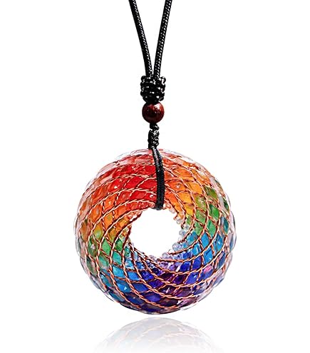 Collier Arbre de Vie en Orgonite et Pierres Chakras