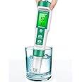 4 in 1 Digital pH Meter for Water, ±0.01 Resolution High Accuracy Tds Meter Digital Water Tester with ATC pH Tester, Water Tester for Drinking Water, Brewing, Hydroponics, Wine, Pool and Aquarium