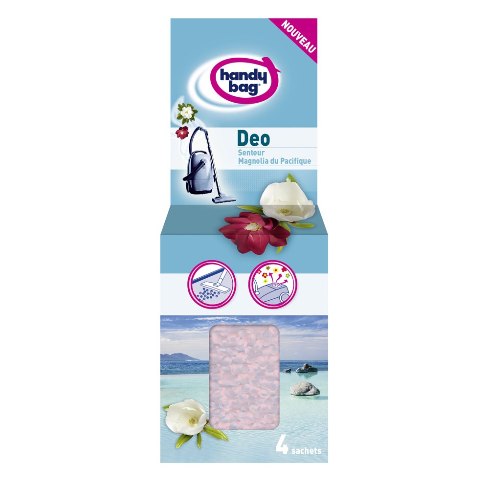 Handy Bag Pack of 4 sachets Deo Pearl Fragrance Vacuum Cleaner sachets Pacific