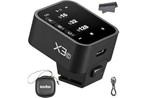 GODOX X3 X3C X3-C Flash Trigger for Canon Cameras, 2.4G TTL Wireless OLED Touchscreen Transmitter, Built-in Lithium Battery Quick Charge (X2T-C Xpro-C XProII-C Upgrade)