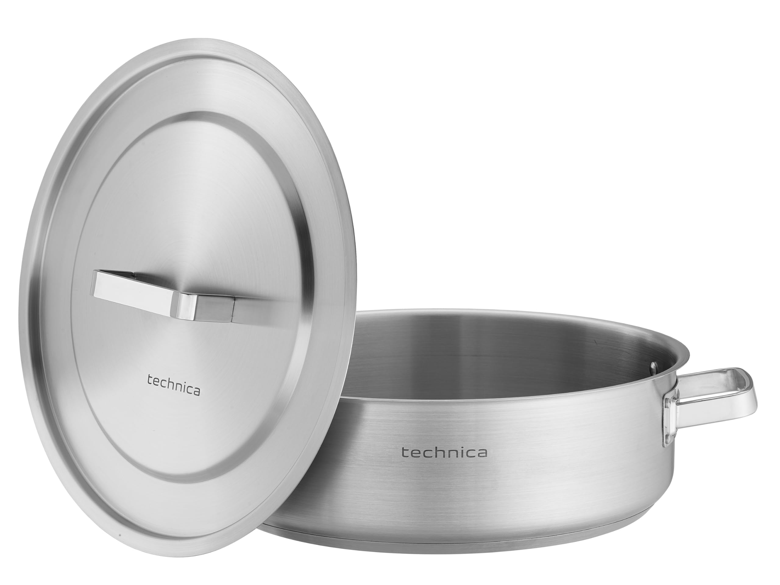 TECHNICA Topf Induktion 11,2 l – Kochtopf Groß ⌀360 mm aus Edelstahl mit Deckel – Kapselboden – Für alle Herdarten – Spülmaschinengeeignet – Hitzefeste Griffe – Ohne Nickel – Profiqualität 2