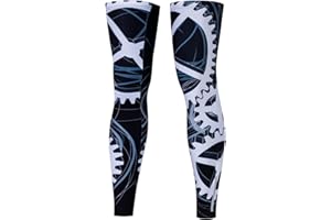 Cycling Leg Warmers Biking Leg Sleeves Bike Knee Warmers Men Women Gear Size L