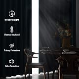 DWCN Beige Blackout Curtains with Tiebacks 52x54 Set of 2 Panels view 5