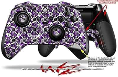 Amazon.com: Splatter Girly Skull Purple - Decal Style Skin fits