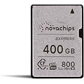 Novachips 400GB Express CFexpress 4.0 Type A Memory Card - A9 III, A1 II, A7R V, A7 IV, Fx3, Fx6, (NN965C400GTX8)