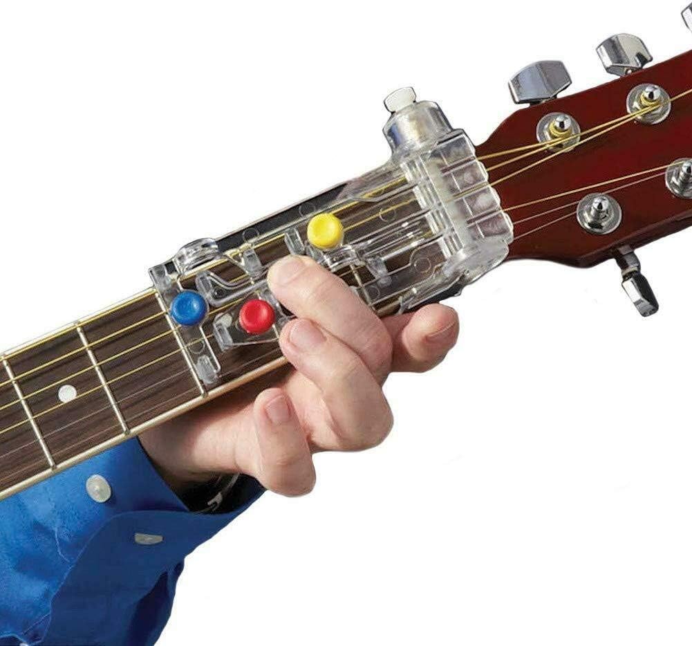 Guitar Learning System,Tronet Classical Chord Buddy Guitar Learning System, Teaching Aid Chord Buddy with True Tune Chromatic Tuner (A)