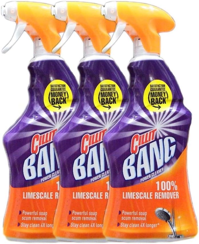 Cillit Bang Limescale & Dirt Remover Spray | 3 Pack | 750ml Each