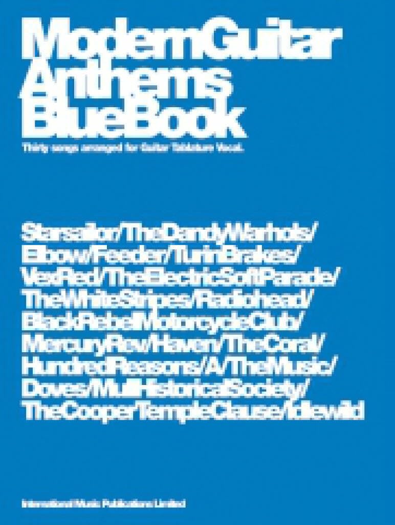Modern Guitar Anthems Blue Book (Guitar Tab)