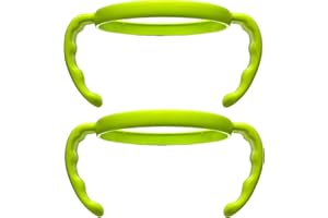 ROMIRUS Bottle Handles Grip Compatible for Comotomo Baby Feeding Bottle (2 Count, Green)