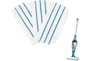 Steam Mop Pads Replacement For Black+Decker Steam Mop SM1600, SM1610, SM1620, HSM13E1, HSMC1300FX, HSMC1321, HSMC1361SG, Blac
