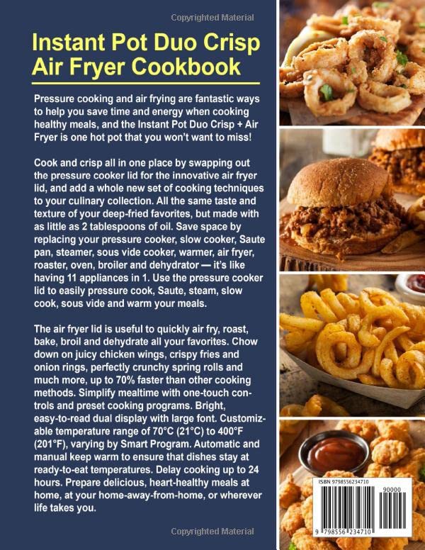 Instant Pot Duo Crisp Air Fryer Cookbook 600 Delicious and Affordable