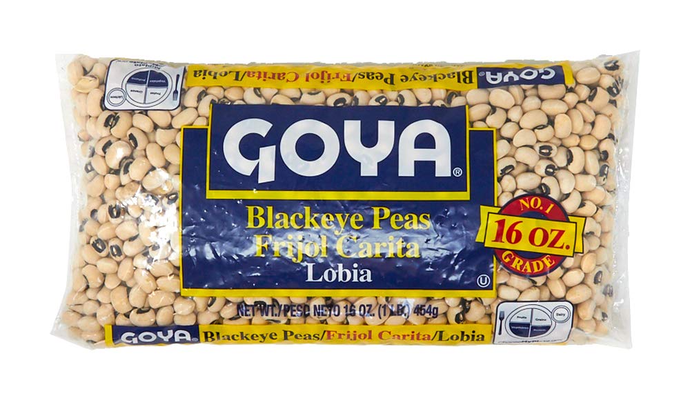 Goya Foods Blackeye Peas, Dry, 1 Lb Bag