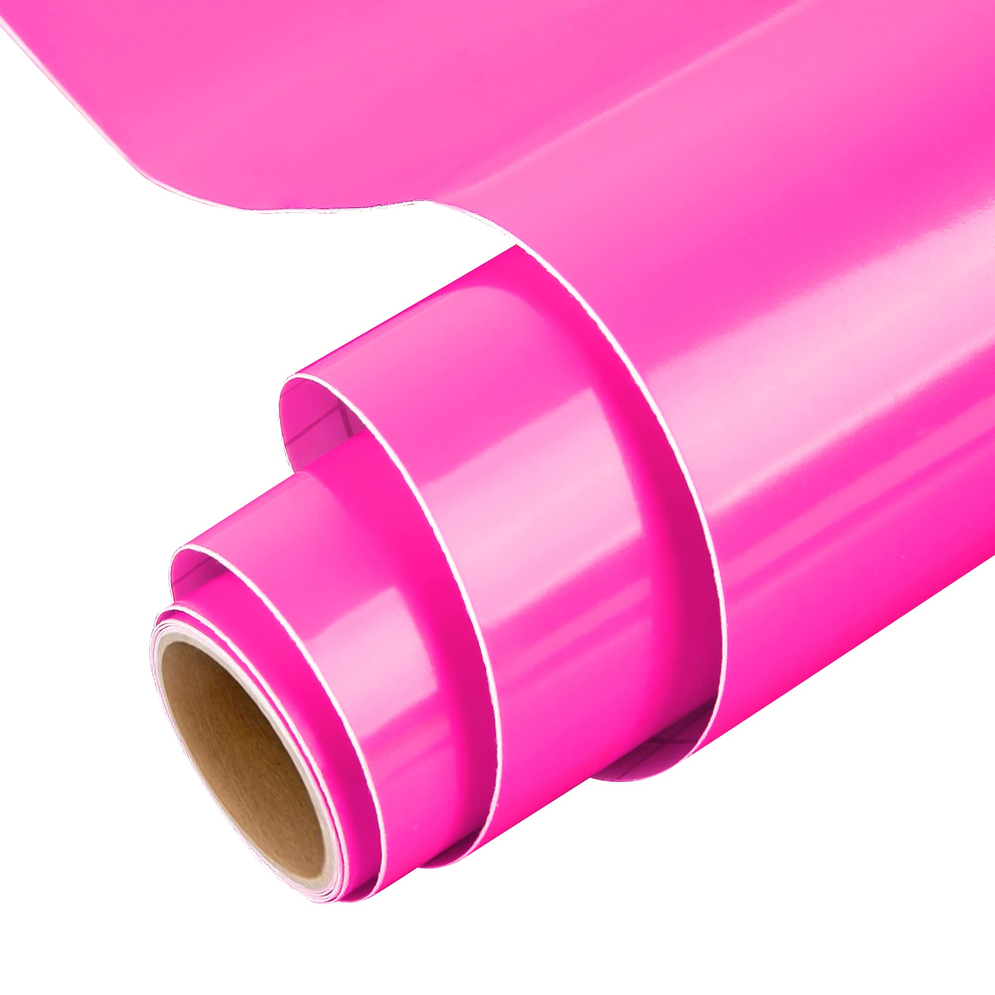 IModeur Rose Red Permanent Vinyl for Cricut, 12" x 5 Ft Permanent Vinyl Roll for Cricut, Silhouette & Cameo, Vinyl for Mug, Cup, Window & Home Decal, and other DIY projects