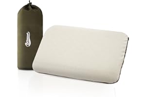 Beyondhome Portable Pillow for Camping, Travel, Backpacking, Airplanes, Road Trips, and Indoors, Compressible Polyurethane Sleeping Pillow