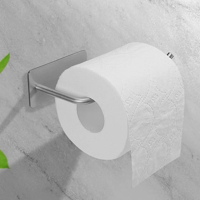WILIFDOM Adhesive Toilet Paper Holder Self Adhesive Toilet
