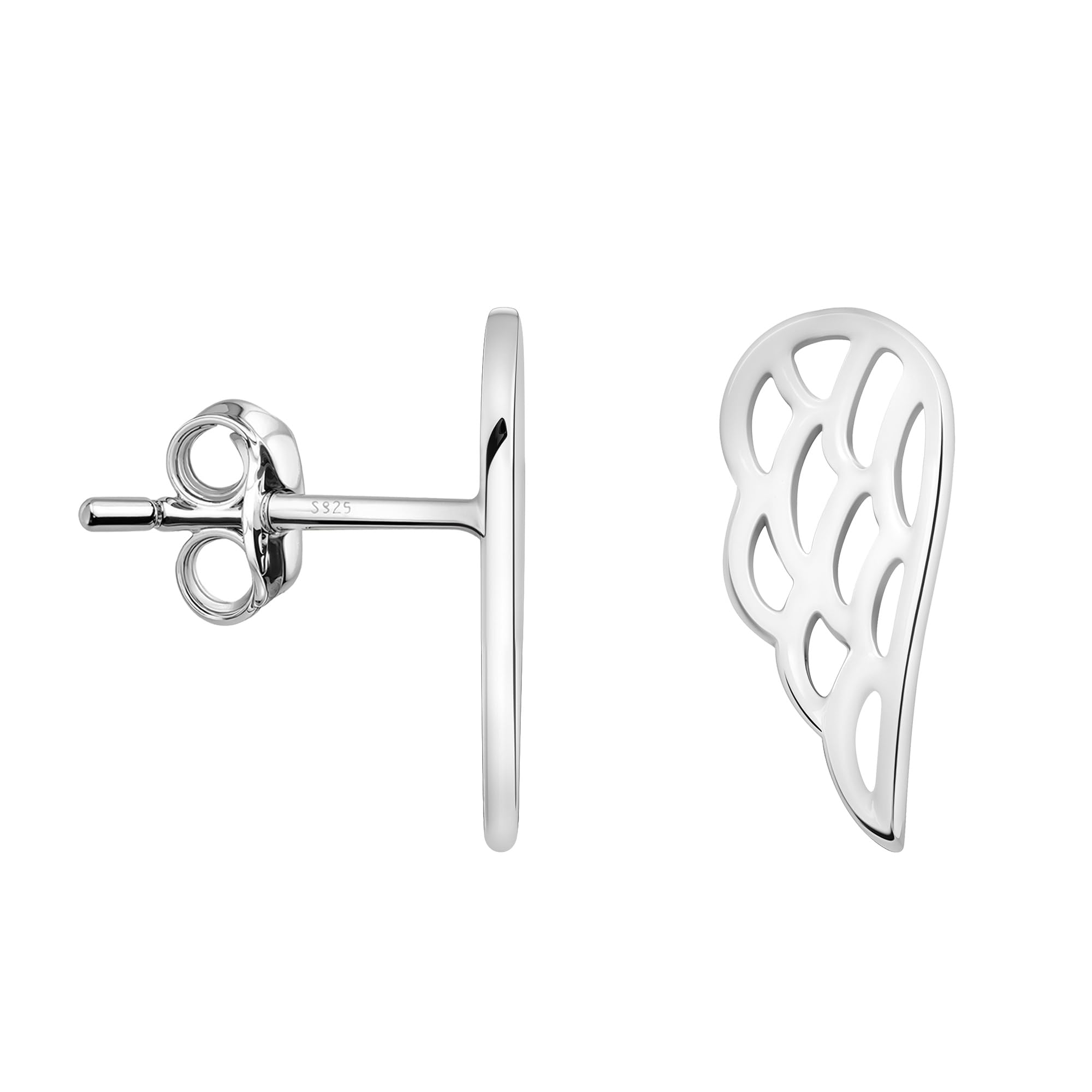 SOFIA MILANI - Women's Earrings 925 Silver - Angel Wing Stud Earrings - 20273