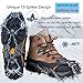 Crampons 19 Spikes with Stainless Steel Chain Ice Snow Grips Traction Cleats System Safe Protect for Walking, Jogging, Climbing, Hiking on Snow and Ice, Boots Chains for Women Men (Black, X-Large)