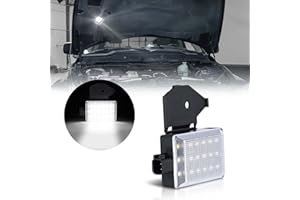 POPMOTORZ Under Hood Courtesy Light Assembly Lamp Kit Compatible with Dodge Ram Charger, Jeep Wrangler Grand Cherokee Concord