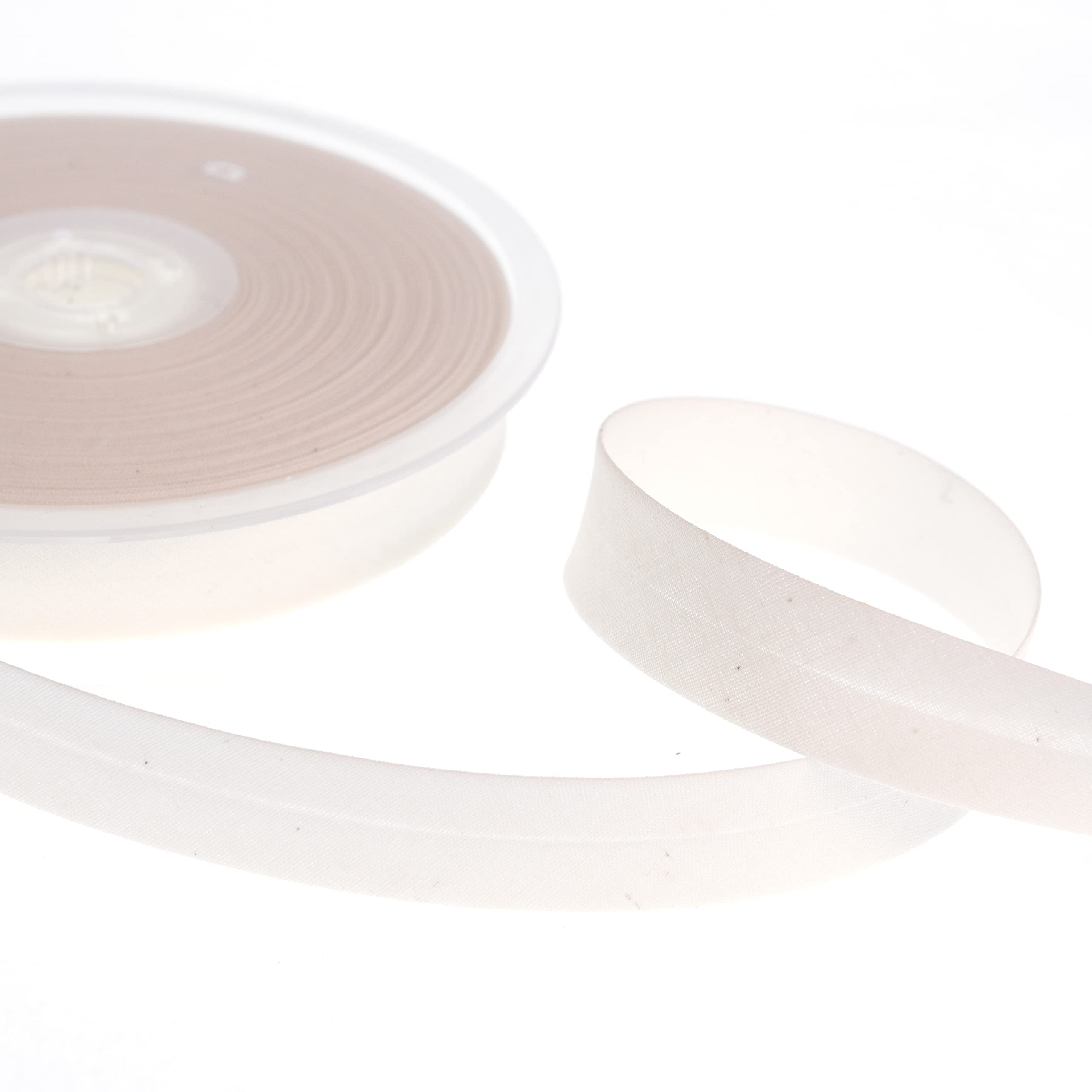Realm Bias Binding Centre Fold Polycotton 18mm/30mm 5 Metres (Ivory, 18mm)