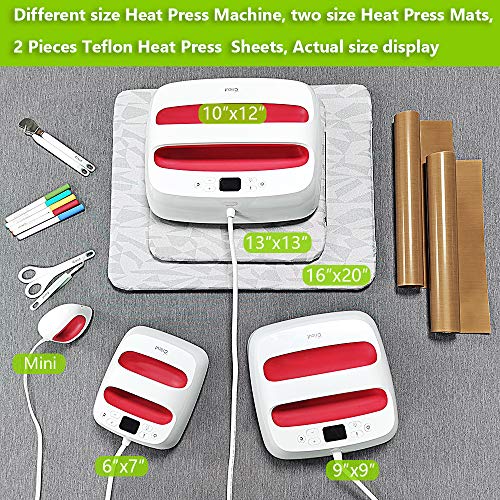 Simumu Heat Press Mat(13" x 13") for Cricut Easypress 2/Easypress, Heat