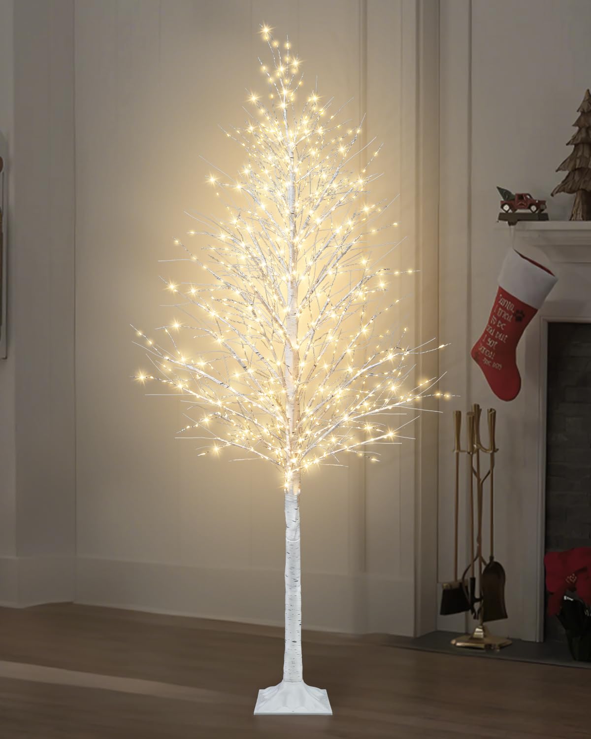 Photo 1 of Uieke 5FT Lighted Birch Twig Tree with 790 LED Warm White Lights 8 Modes & Timer Artificial Twig Christmas Tree for Indoor Outdoor Home Wedding Winter Xmas Holiday Decoration