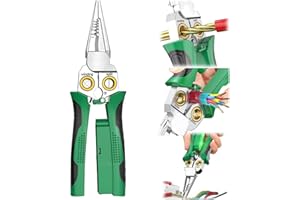 GENERIC Wire Strippers Twister with Electricity Measurement Function 8in1 Wire Stripping Pliers for Cutting and Pulling Wires Cable Scissors for Scraping and Pressing Wires wrapping tools with Voltage Test