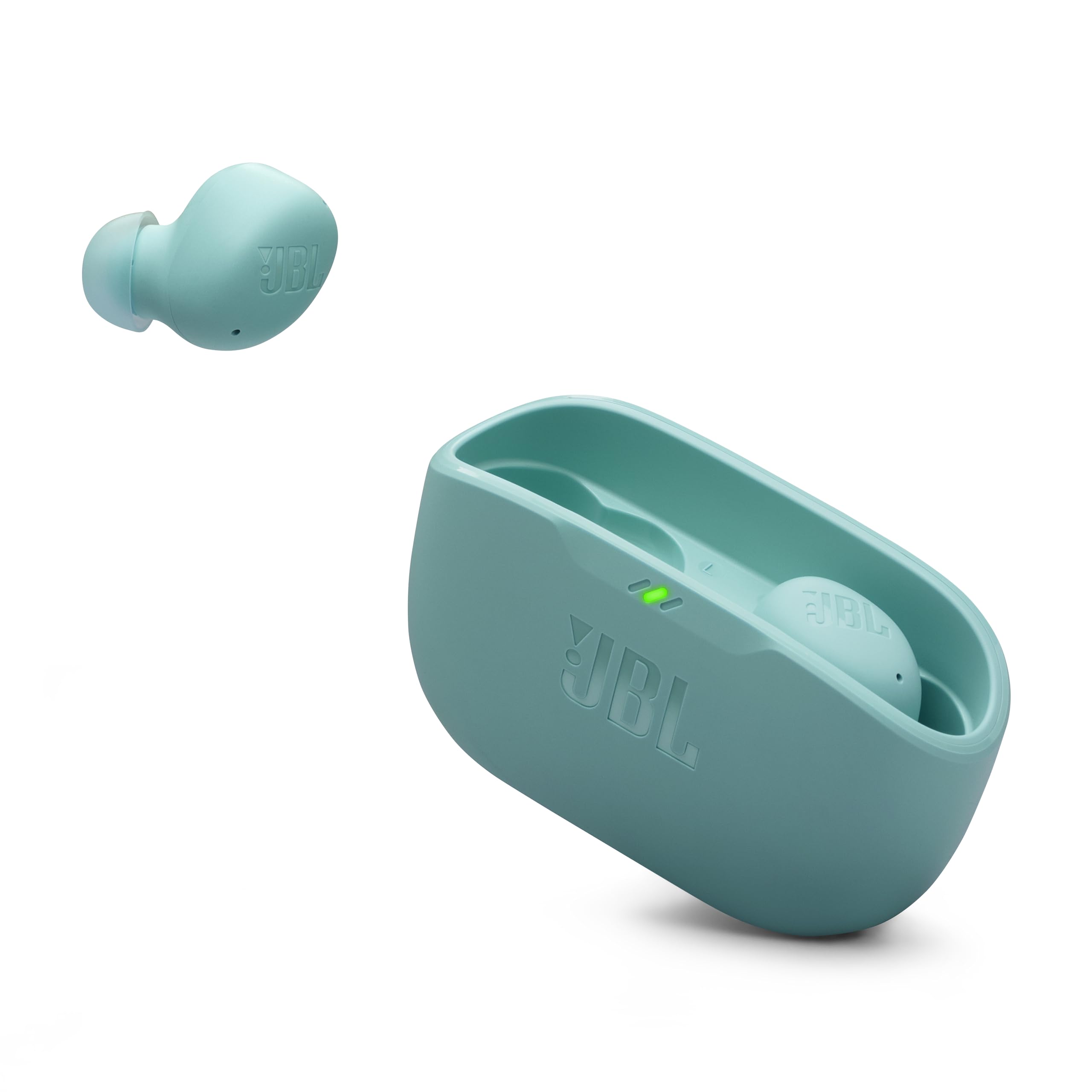 JBL Vibe Buds 2 - True Wireless Noise Cancelling Earbuds with JBL Pure Bass Sound & Smart Ambient Technology, 4mics for Crisp, Clear Calls, up to 40Hrs of Playback, IP54 Dust & Water Resistant (Blue)