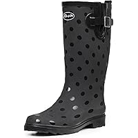 Women Fashion Rain Boots,Waterproof Garden Shoes for Outdoor Use with Comfortable Insole