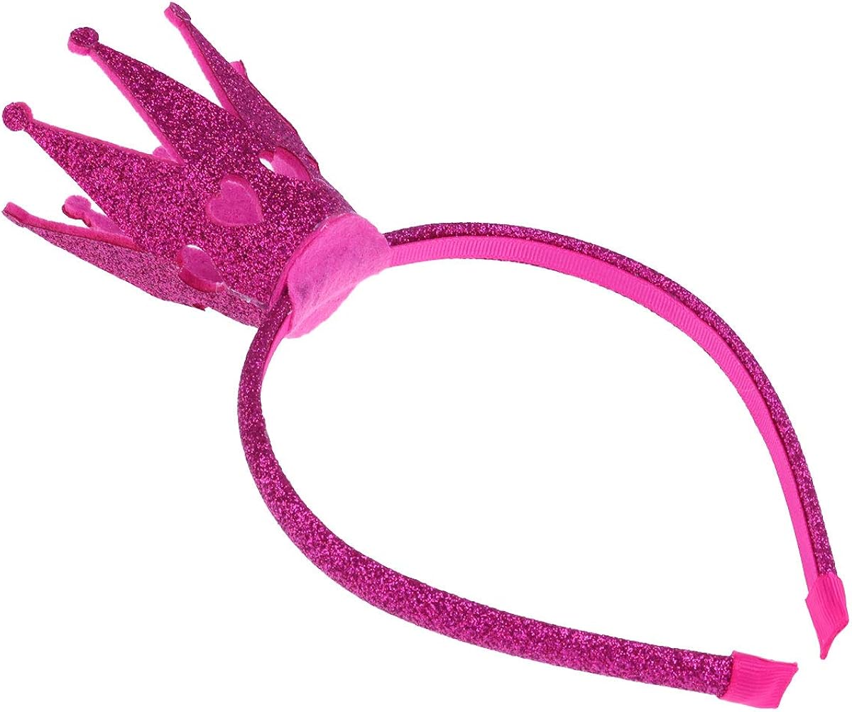 Corona Di Compleanno Per Bambina Di 1 Anno – Cerchietto Con Rosa Artificiale, Fascia Da Principessa Per Feste E Carnevale