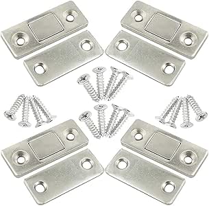BESTZY Cerradura de Captura de Puerta Ultra -4 PCS Imán de Captura de