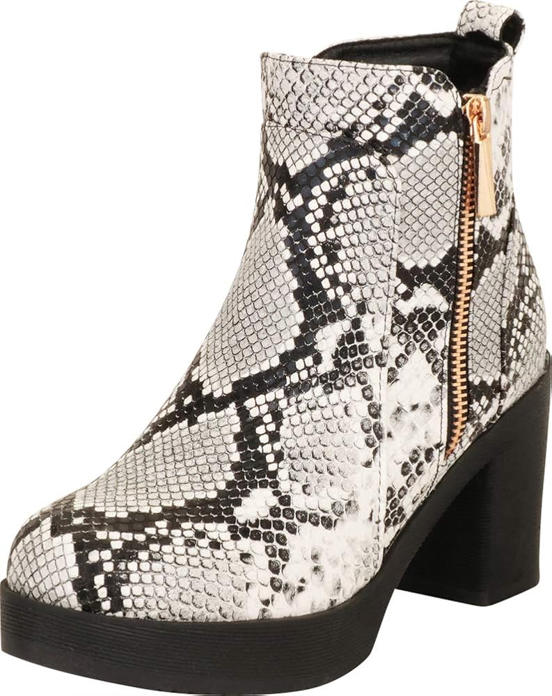 90s chunky heel boots