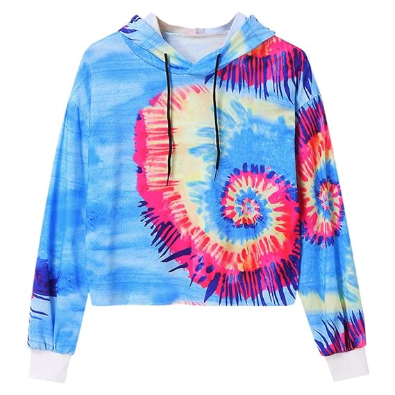 cartoon print drawstring hoodie