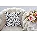 HGOD DESIGNS Leopard Pillow Cover,Decorative Throw Pillow Leopard Print Pillow Cases Cotton Linen Outdoor Indoor Square Cushion Covers for Home Sofa Couch 18x18 inch Black White
