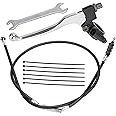 YOXUFA 7/8 Handlebar Left Clutch Lever and Cable for 50cc 70cc 90cc 110cc 125cc 250cc SSR RFZ Tao Tao DB17 DB27 Coolster Baja Apollo Lifan Xpro Thumpstar Kayo Loncin Dirt Pit Bike Parts