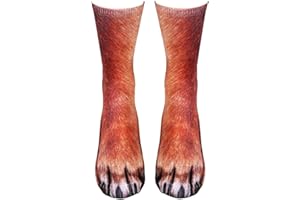 ENGMOO Stocking Stuffers for Men Kids Teens Boys Women Novelty Animal Paw Socks Christmas White Elephant Gifts