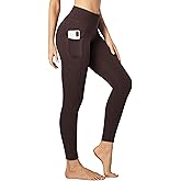 Heathyoga Leggings with Pockets for Women Tummy Control High Waisted Yoga Pants Women Compression Workout Leggings