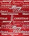 American Greetings Christmas Script, Santa, and Snowflakes Christmas Foil Wrapping Paper, 3-Roll, 40