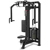 PEC Deck Rear Delt Fly Machine - Dual Function Chest &amp; Rear Delt Strength Trainer, Adjustable Seat &amp; Handles for Home Gym or Commercial Use, 220 lbs Weight Stack