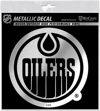 Amazon Com Wincraft Edmonton Oilers 6 Silver Metallic