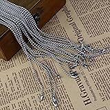 NUOLUX Ball Chain Necklaces 30 Inches Bead Chain Stainless Steel 20 Pieces