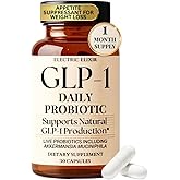 GLP-1 Daily Probiotic - Reduce Hunger & Cravings, Support Fat Loss & Weight Management, Naturally Boost GLP1 Production, Appetite Control Supplement for Men & Women, Vegan & Gluten Free (30 Capsules)