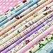 flic-flac Quilting Fabric Squares 100% Cotton Precut Quilt Sewing Floral Fabrics for Craft DIY (4 x 4 inches, 240pcs)