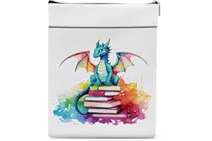 QINGTAI Watercolor Fantasy Book Sleeve Dragon Gifts Book Cover Fantasy Merch Book Lovers Gifts Book Club Gifts Bookish Gifts Book Protector Book Gifts for Readers Women Halloween Graduation Birthday Gifts