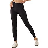 PaletteFit No Front Seam Workout Leggings for Women, High Waisted Yoga Pants 7/8 Length Leggings with Hidden Pocket