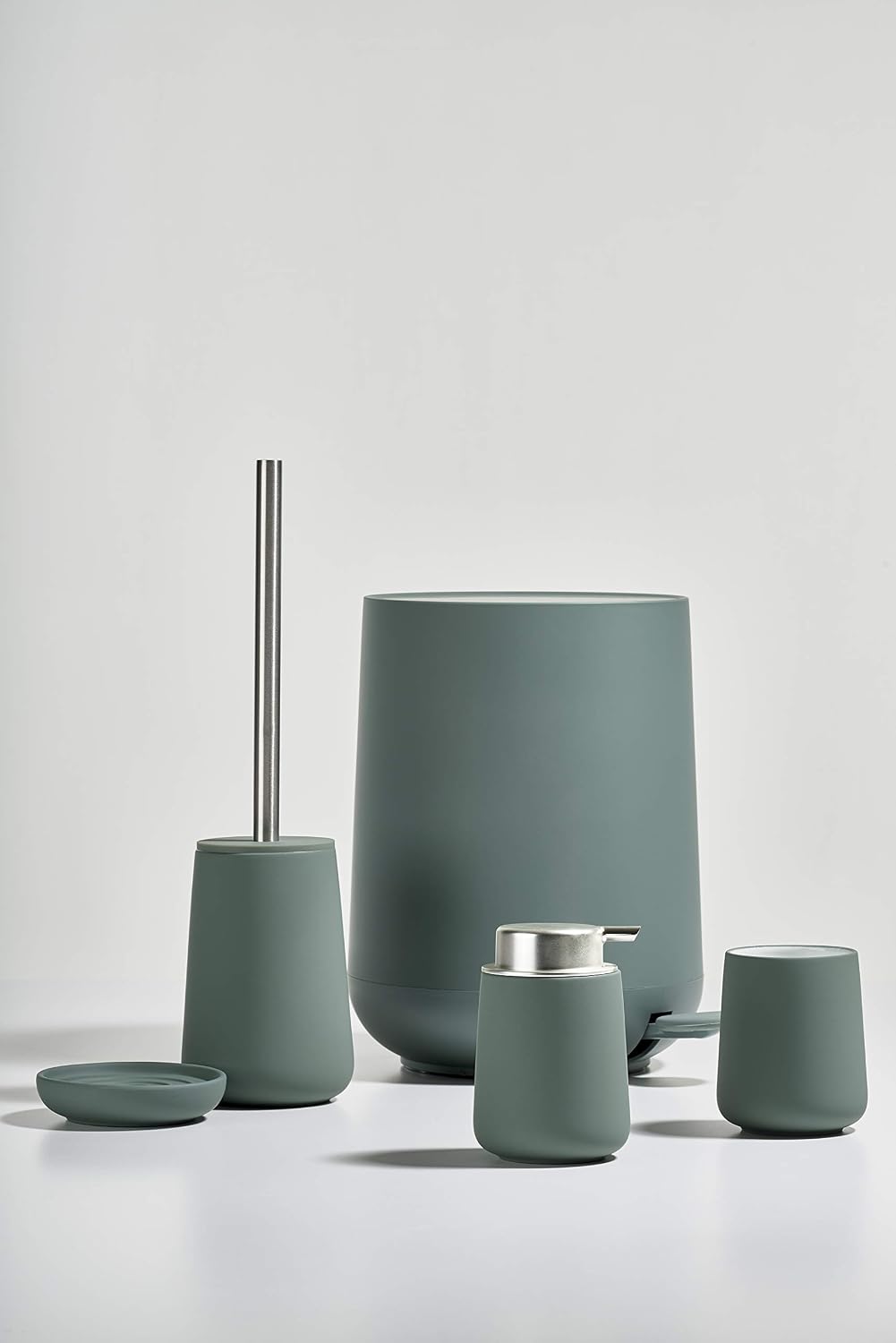 Zone Denmark Nova Toothbrush Mug, Cactus Green, Petrol Green, 10cm - Image 3