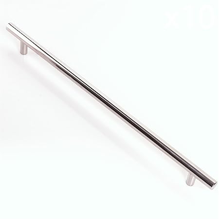 10x Extra Long 34cm Chrome Metal Door Handles Kitchen Cupboard