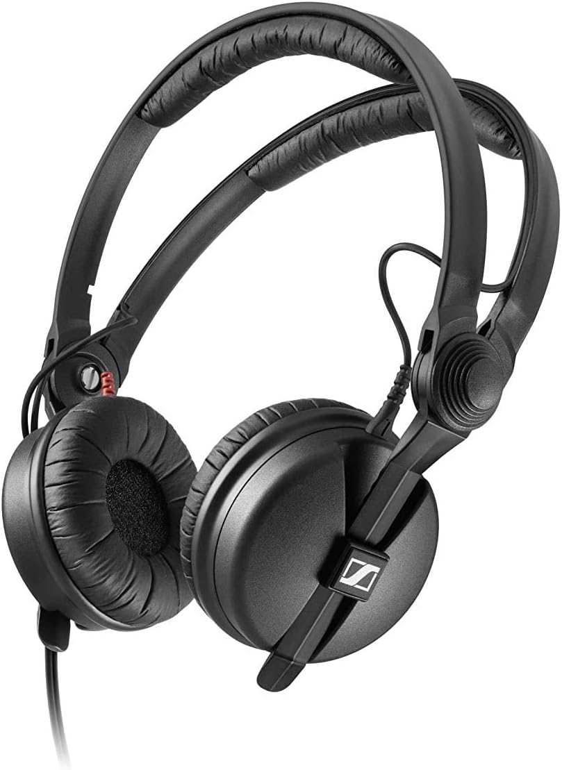 Sennheiser HD 25 Black Supraaural Headphones (Supraaural, 16-220000 Hz, 120 dB, 70 Ω, Wired, 1.5 m)