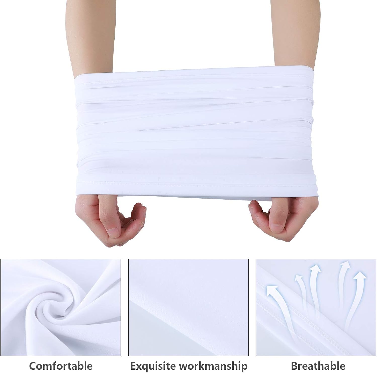 6 Pieces Summer UV Protection Face Cover Neck Gaiter Bandana Breathable Headwrap Cooling Face Cover for Camping Running Cycling Fishing Sport Hunting at  Men’s Clothing store